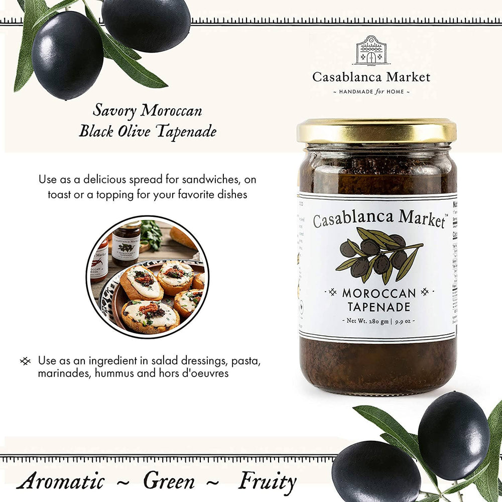 Casablanca Market Black Olive Tapenade Spread, 9.90 oz