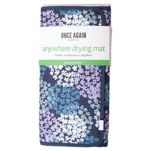Once Again Home Drying Mat - Hydrangea