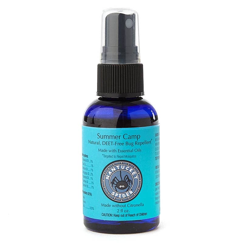 Nantucket Spider Summer Camp Natural Bug Repellent Spray for Kids
