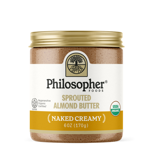 Philosopher Foods Naked Creamy Sprouted Almond Butter, 6oz