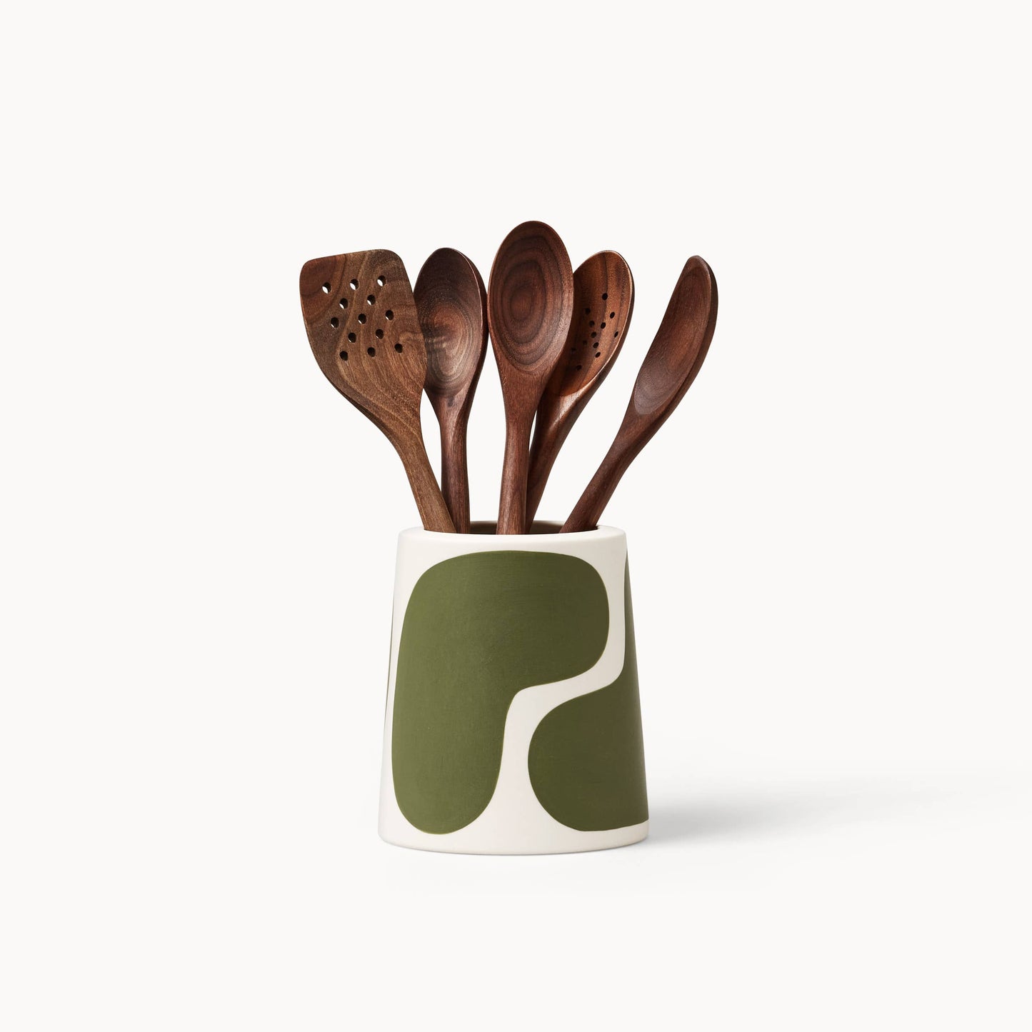 Franca Utensil Crock, Meadow Color Block