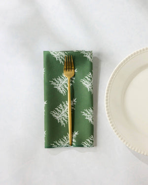 Geometry - Cedar Green Dinner Napkin Set