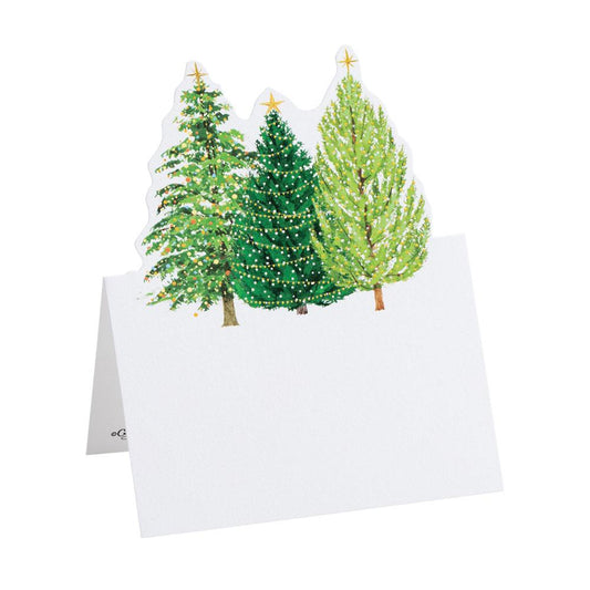 Caspari Christmas Tree Place Cards, Set of 8