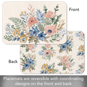 Botanical Blend Reversible Rectangular Plastic Placemat