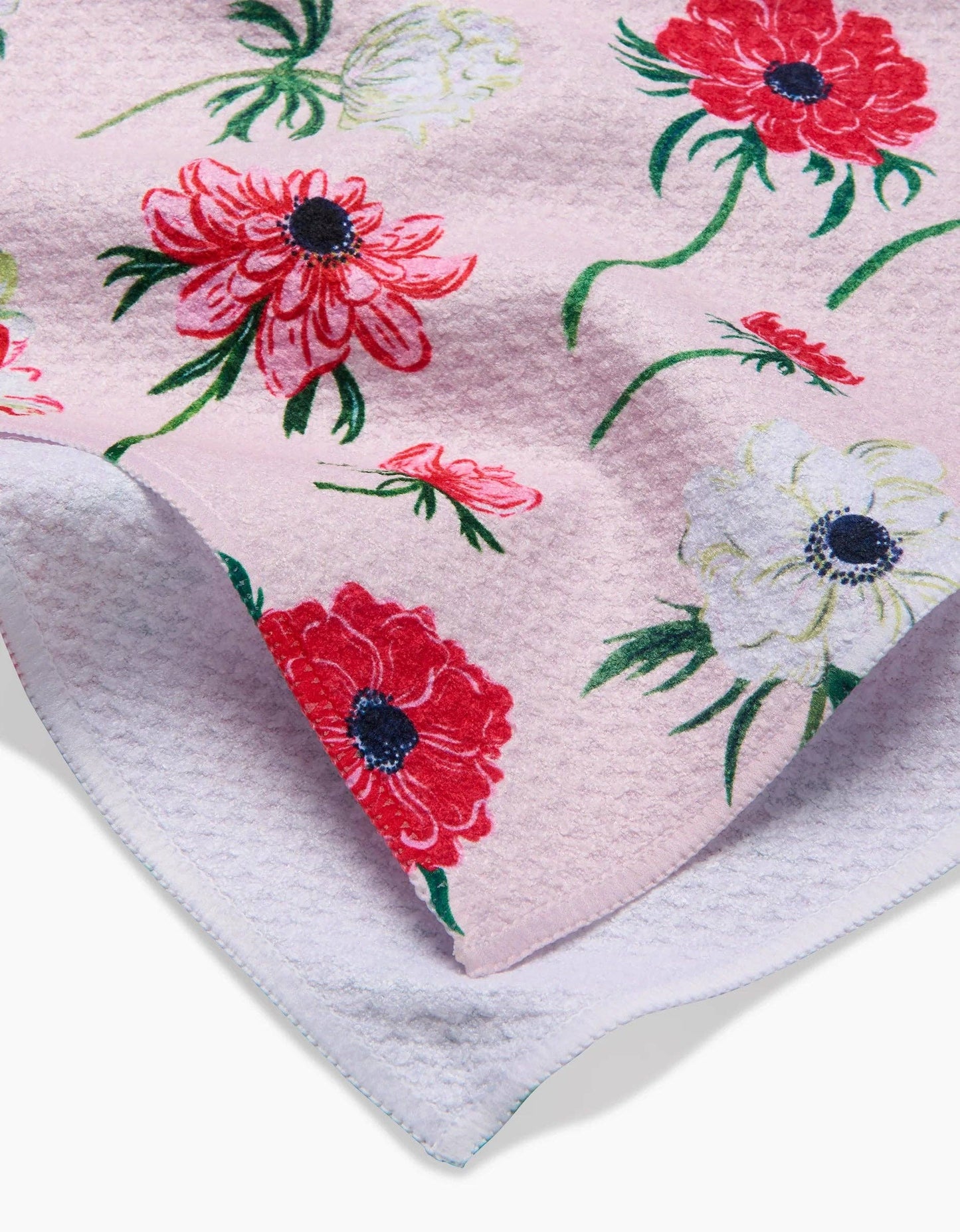 Geometry - Anemone Garden Flowers Tea Towel