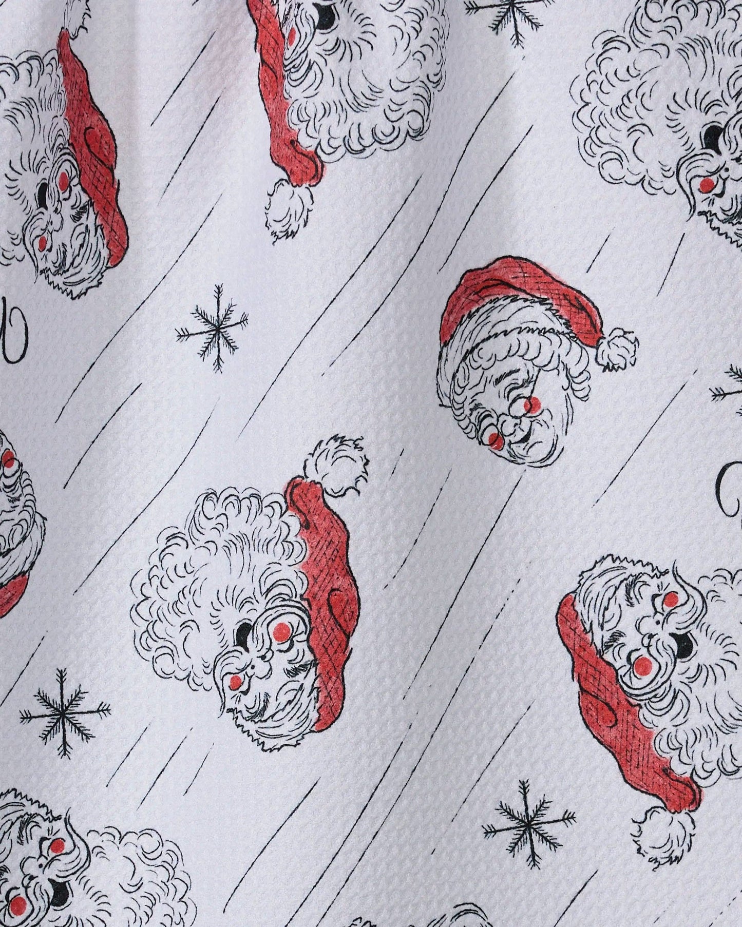 Geometry - Claus Family Christmas Tea Towel