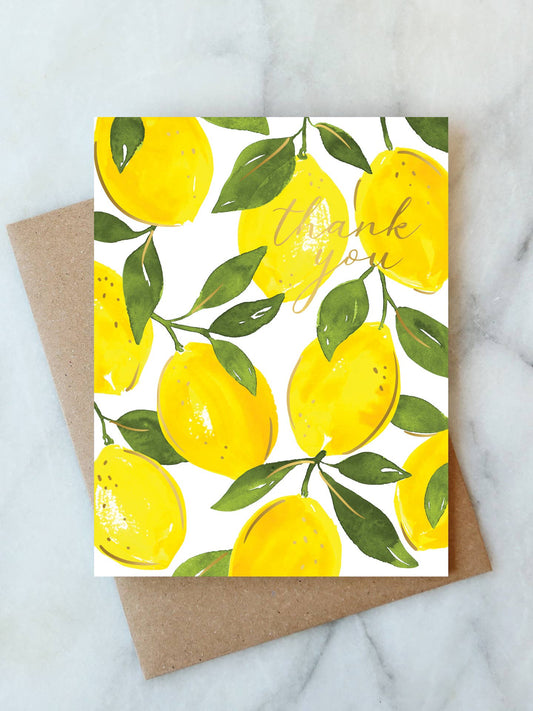 Abigail Jayne Design - Lemon Thank You Greeting Card