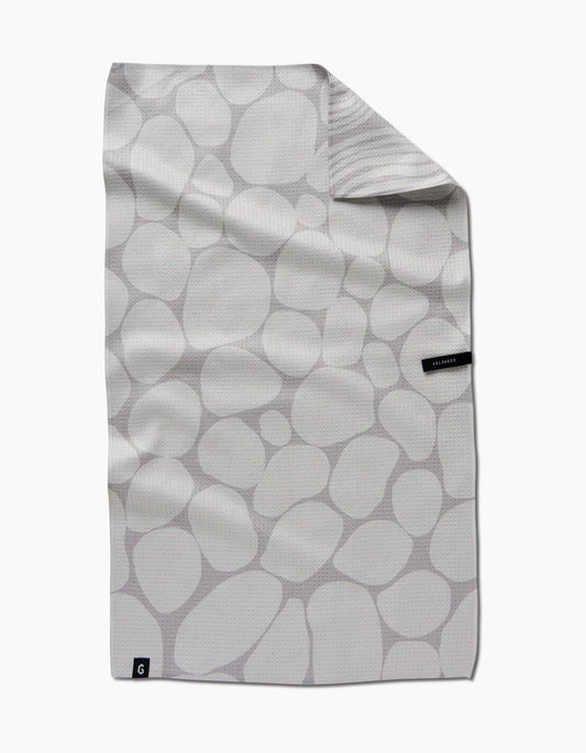 Geometry - Stone Double Sided Tea Towel