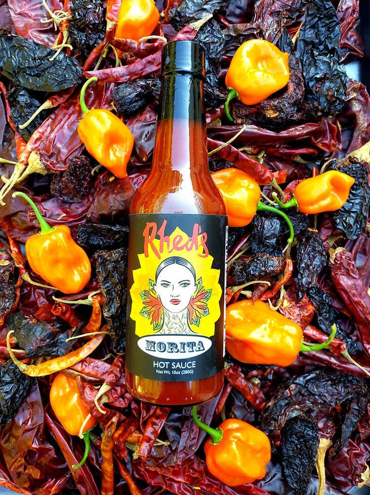 Rhed's Hot Sauce Morita Hot Sauce, 5 oz