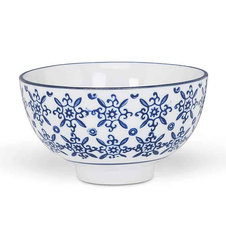 Blue/White Rice Bowl, Assorted, 4"