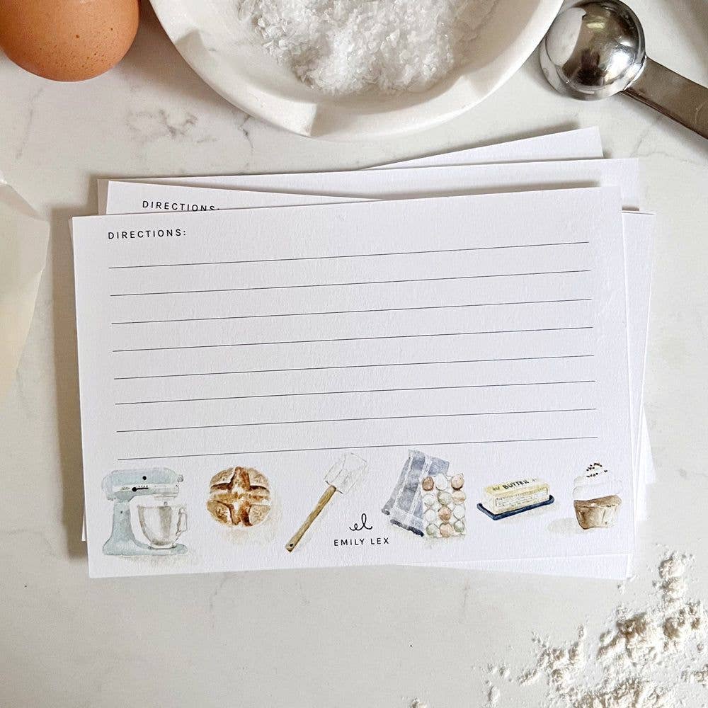 emily lex studio Baking Recipe Cards