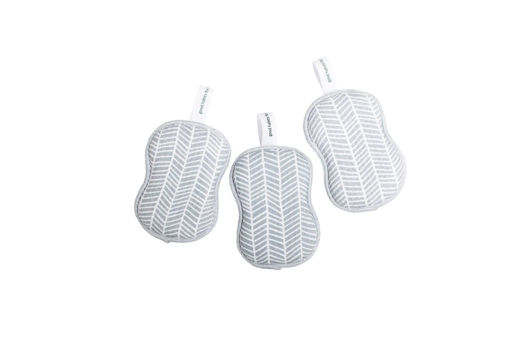 Once Again Home RE:Usable Sponge - Branches in Grey, Set of 3