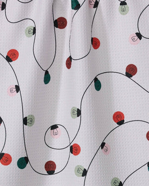 Geometry - Holiday Lights Tea Towel