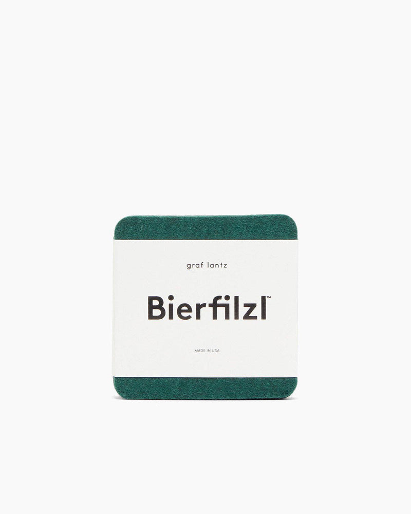 Graf Lantz - Bierfilzl Merino Wool Felt Square Coaster Solid 4 Pack: Kombu