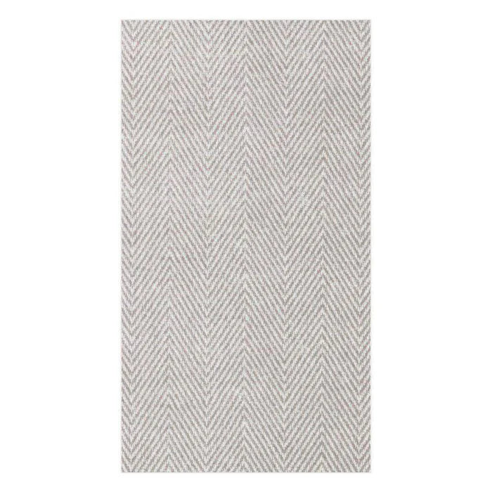 Caspari Jute Flax Guest Towel Napkins, Set of 12