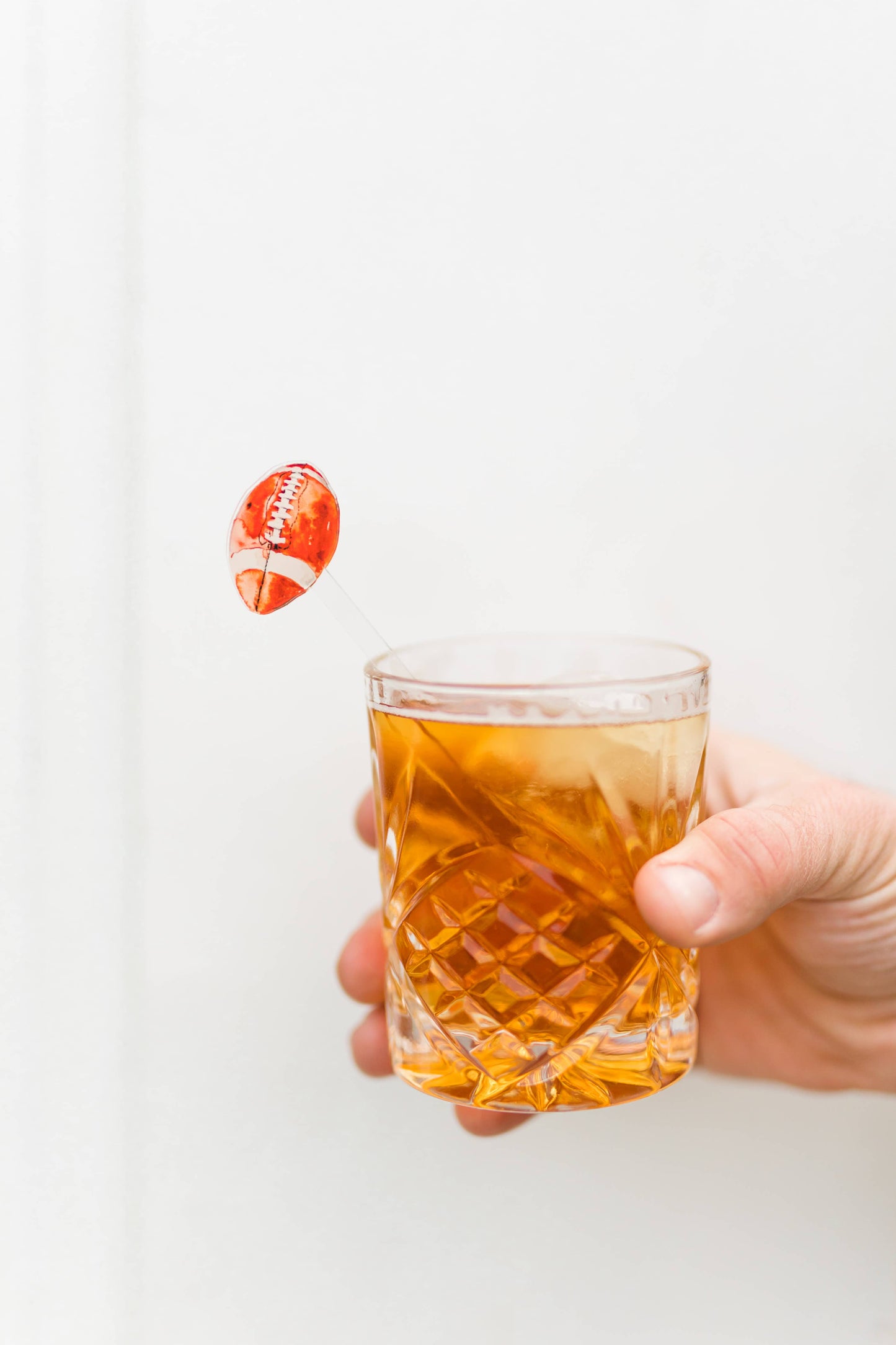Football Acrylic Stir Stick, Set of 4