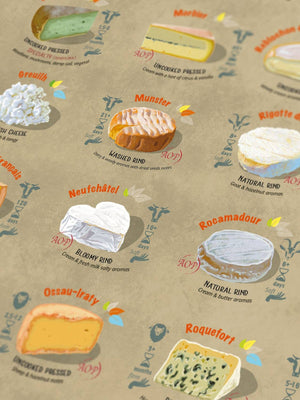 Water & Wines - Cheese Puzzle - France