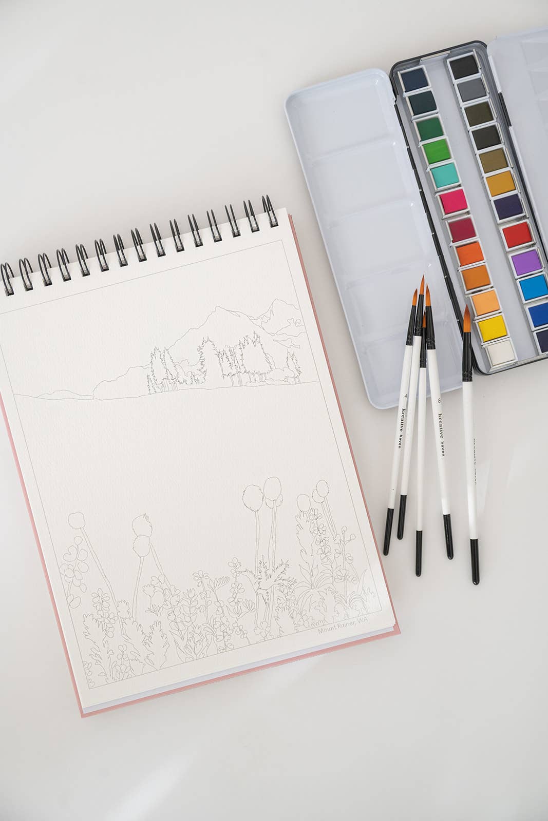 Bailey Rae Studio National Parks Watercoloring Book