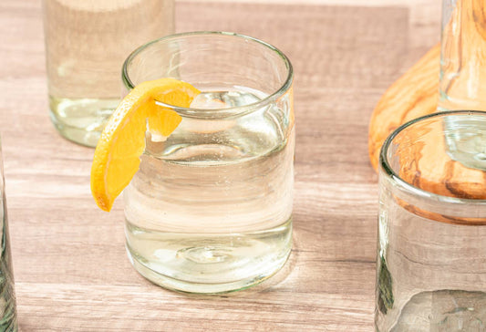 Handblown Mexican DOF Glasses, Clear