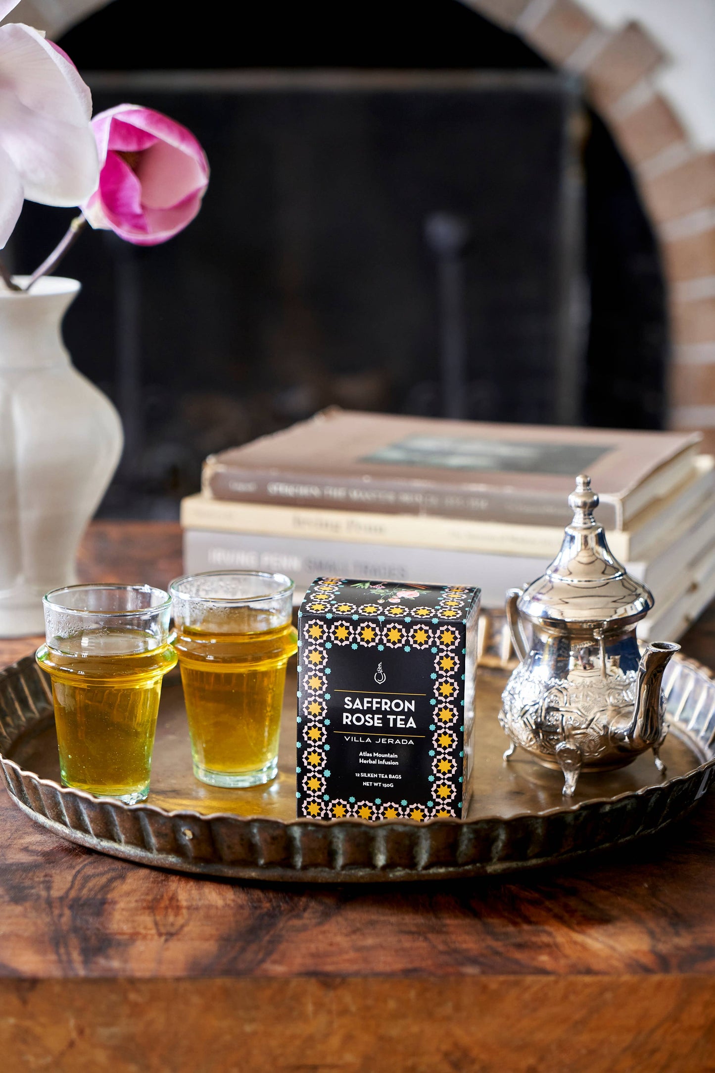 Villa Jerada Saffron Rose Green Tea, 12 tea bags