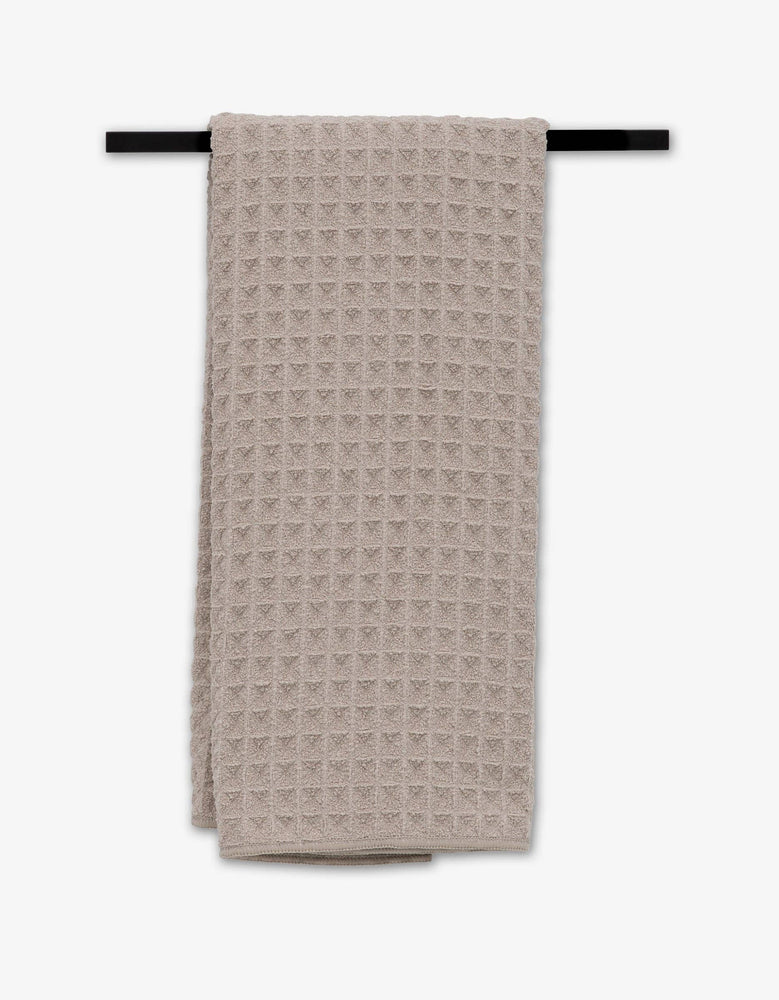 Geometry - Taupe Waffle Hand Towel