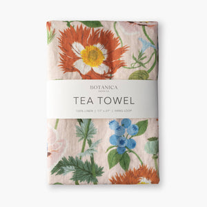 Botanica Paper Co. Poppies 100% Linen Tea Towel