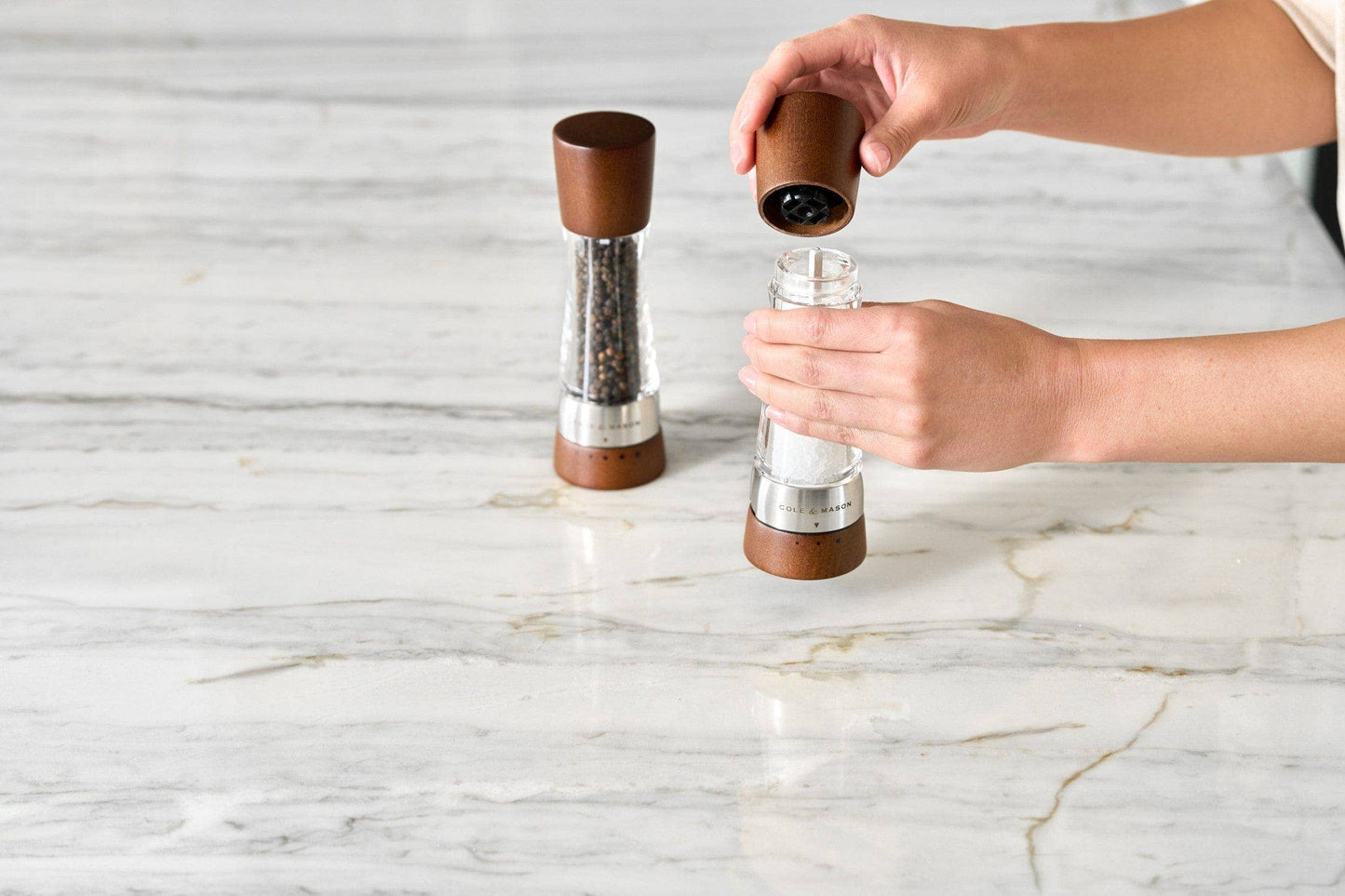 Cole & Mason Derwent Forest Wood Salt & Pepper Set