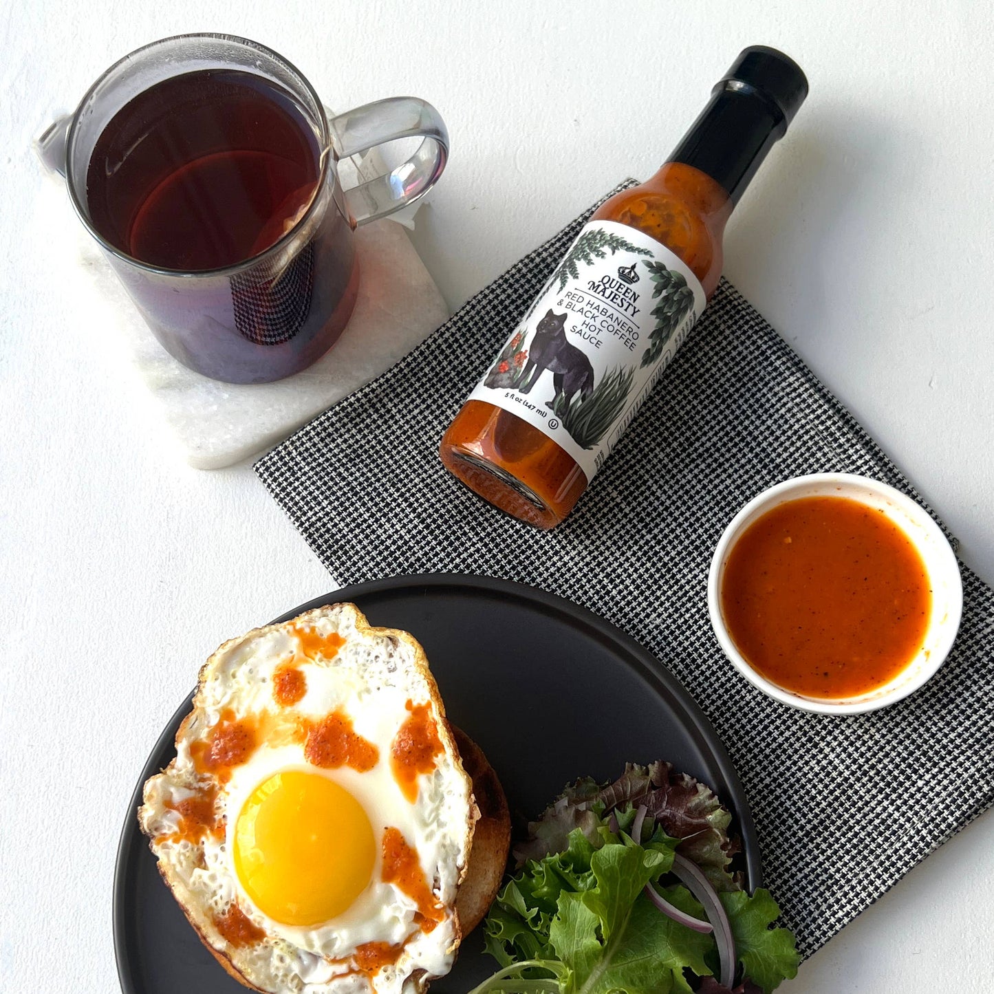 Queen Majesty Red Habanero & Black Coffee Hot Sauce, 5oz