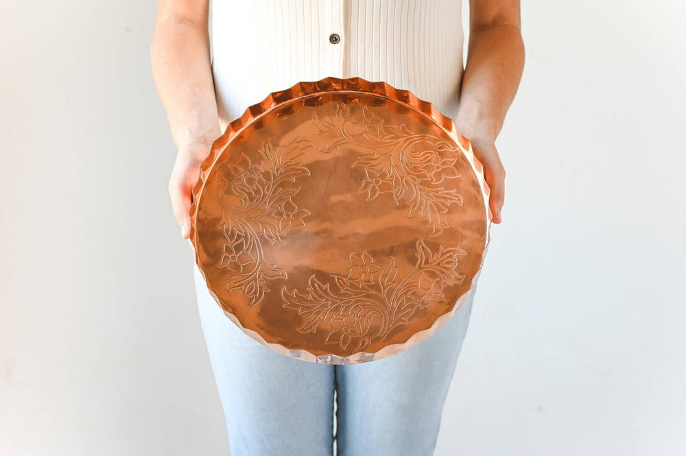 Galley and Fen - Copper Embossed Serving Tray