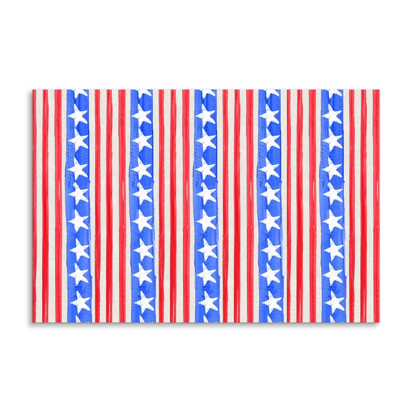 French Graffiti Stars & Stripes Paper Placemats