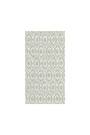 Caspari Amala Ikat Grey Guest Towel Napkins, Set of 15