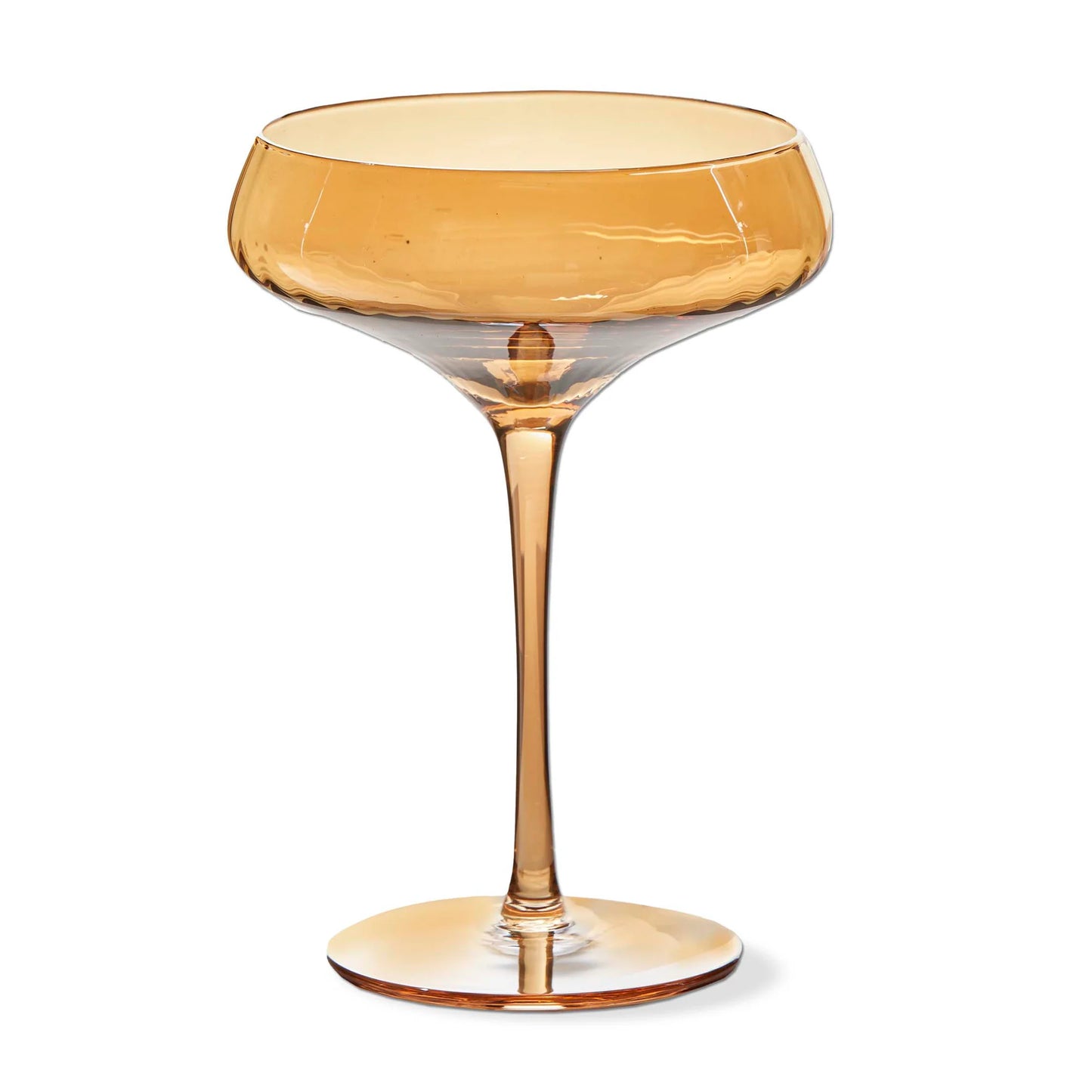 Chelsea Optic Coupe Glass, Amber