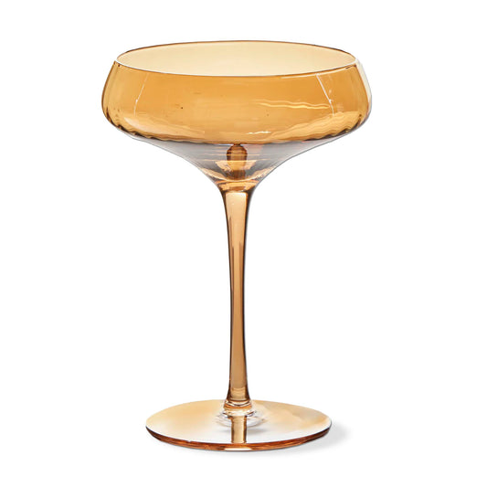 Chelsea Optic Coupe Glass, Amber