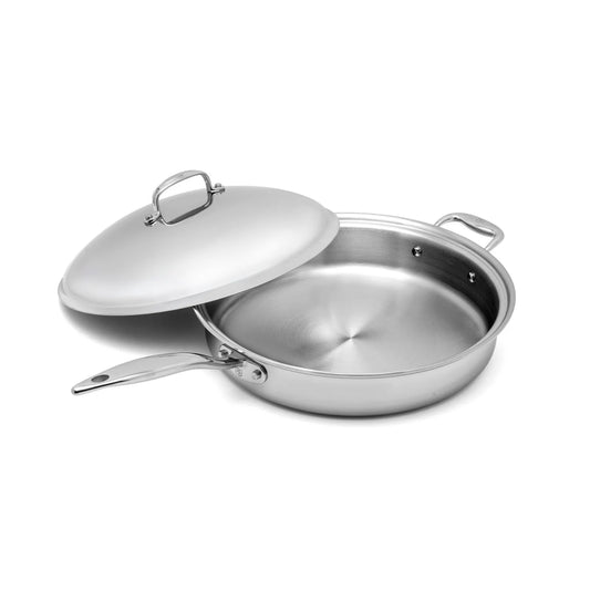 Heritage Steel Saute With Lid, 5 Qt