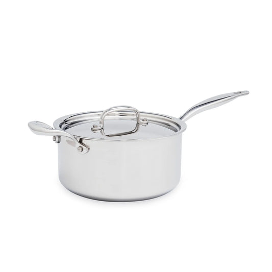 Heritage Steel Saucepan with Lid - 4 Qt