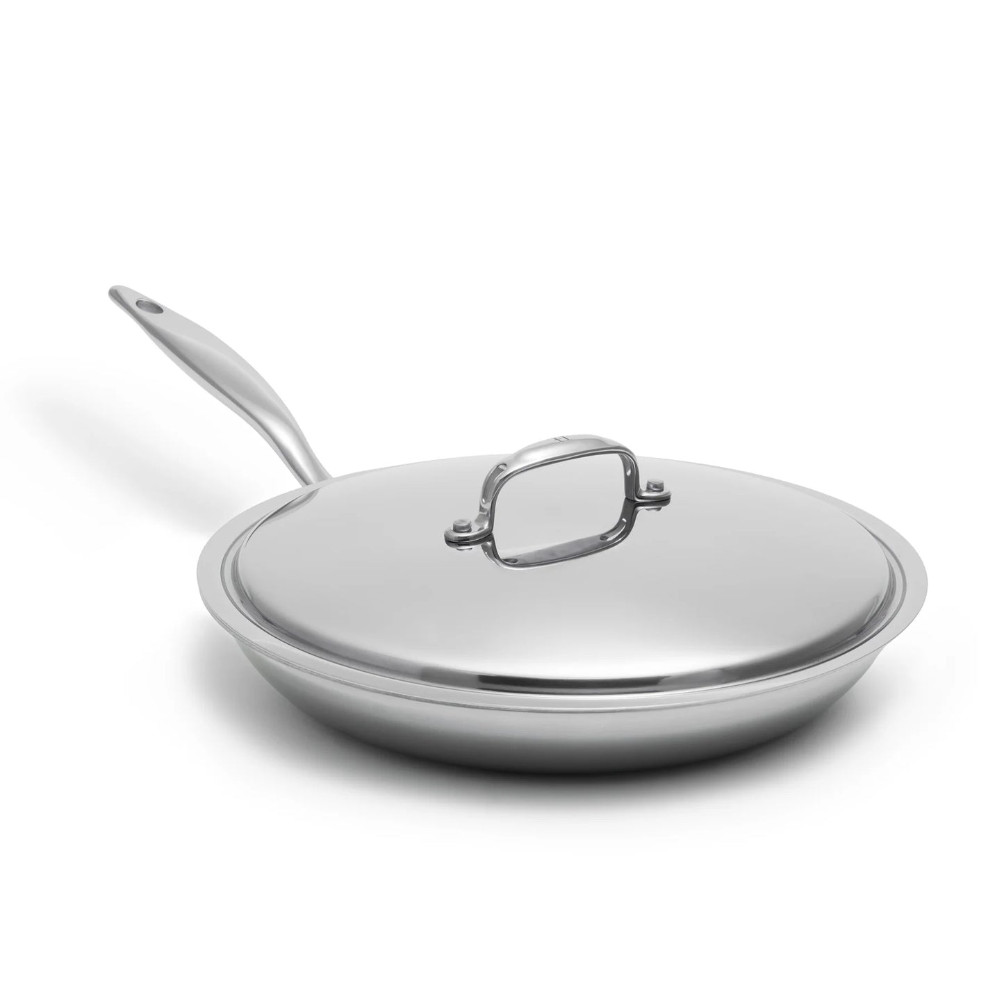 Heritage Steel Fry Pan with Lid, 12"
