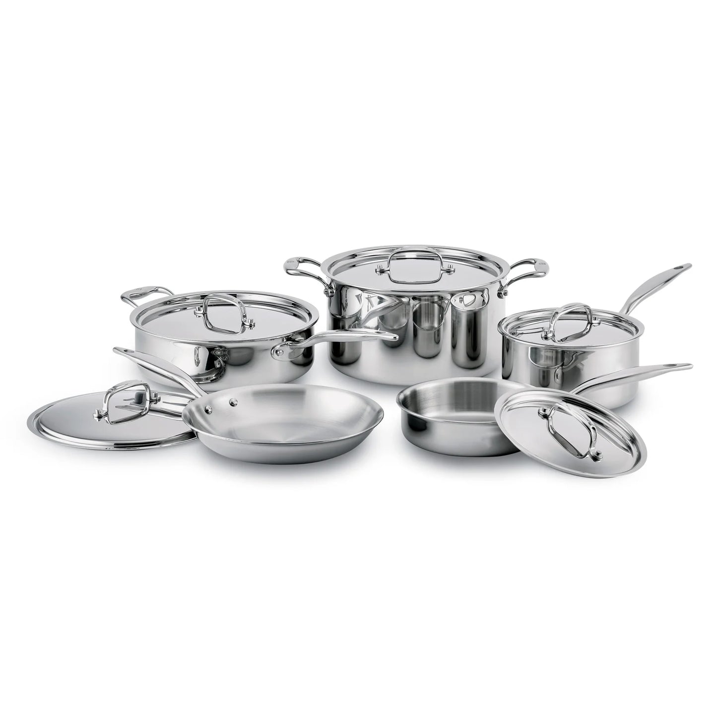 Heritage Steel Titanium Series 10 Piece Cookware Set