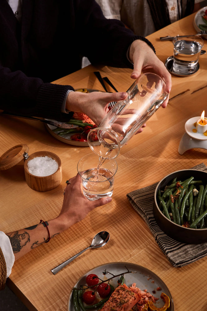 Holcomb Teeter Carafe Clear Glass