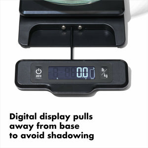 OXO Food Scale with Pull Out Display, Black - 5 Lbs