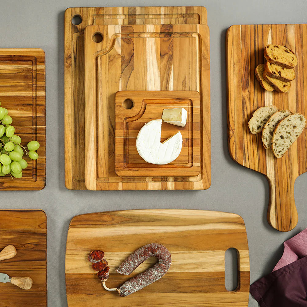 Teakhaus Marine Rectangle Cutting Board w/Juice Canal, Large