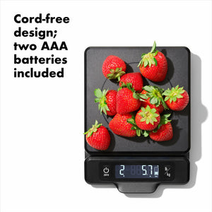 OXO Food Scale with Pull Out Display, Black - 5 Lbs