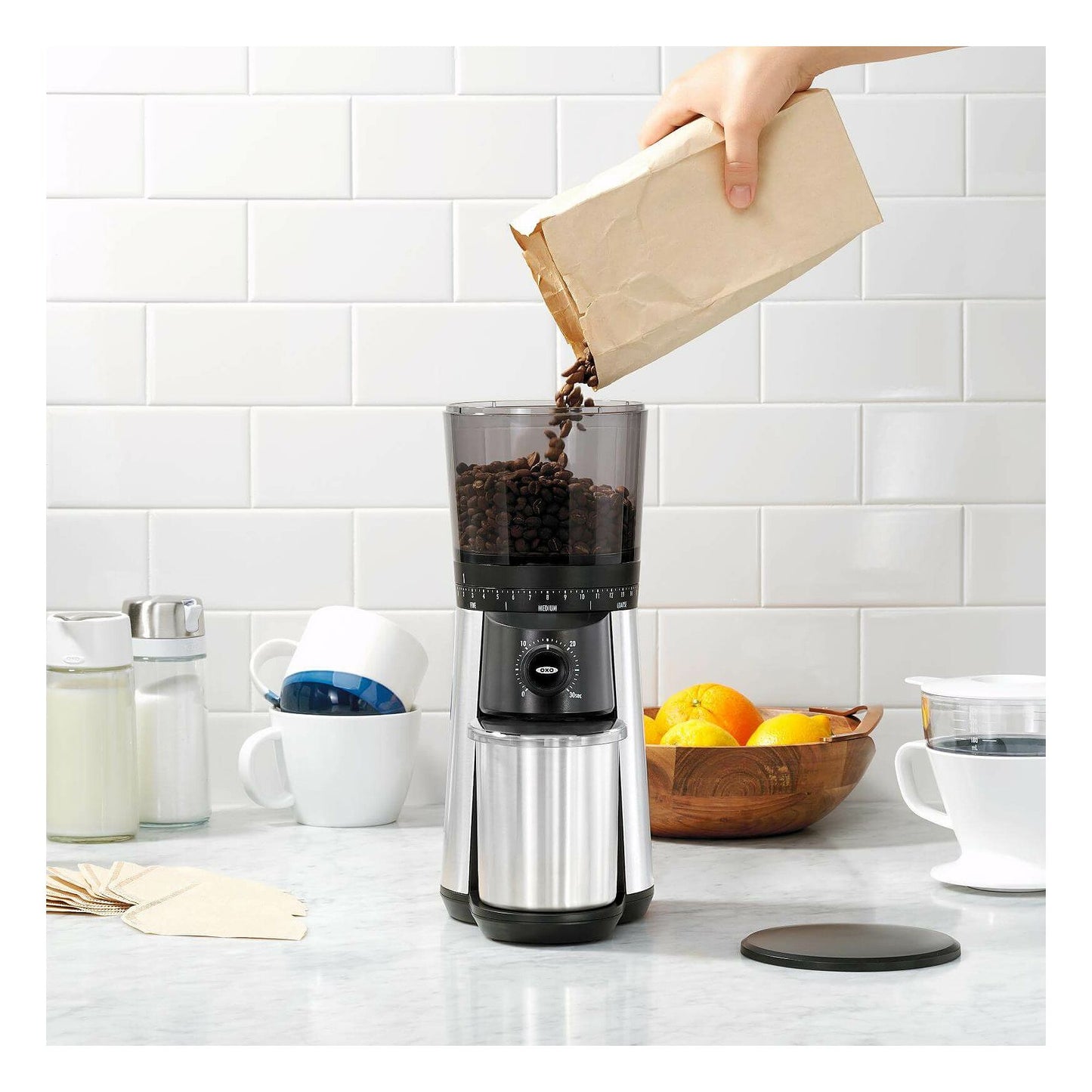 OXO Brew Time Based Conical Burr Coffee Grinder