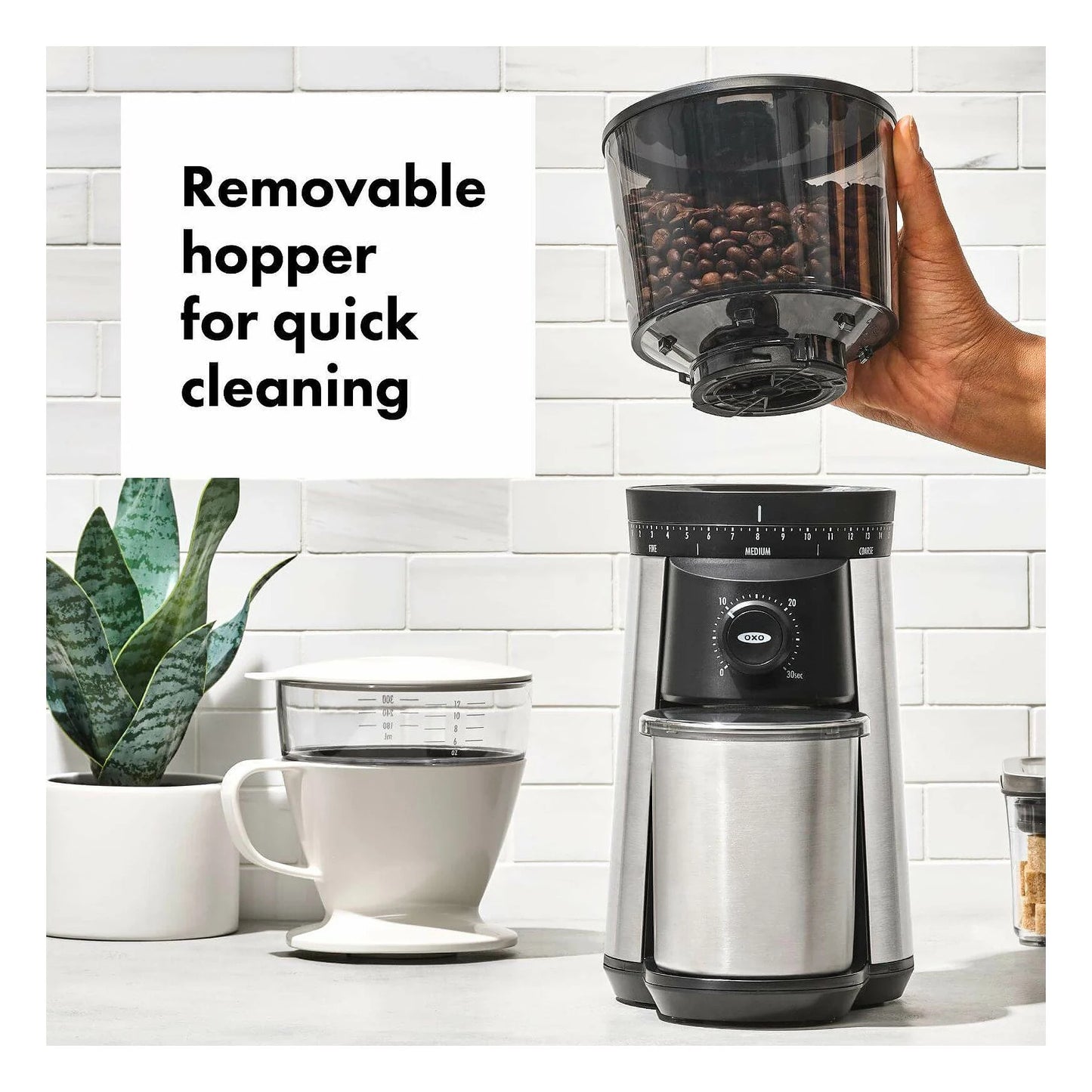 OXO Brew Time Based Conical Burr Coffee Grinder
