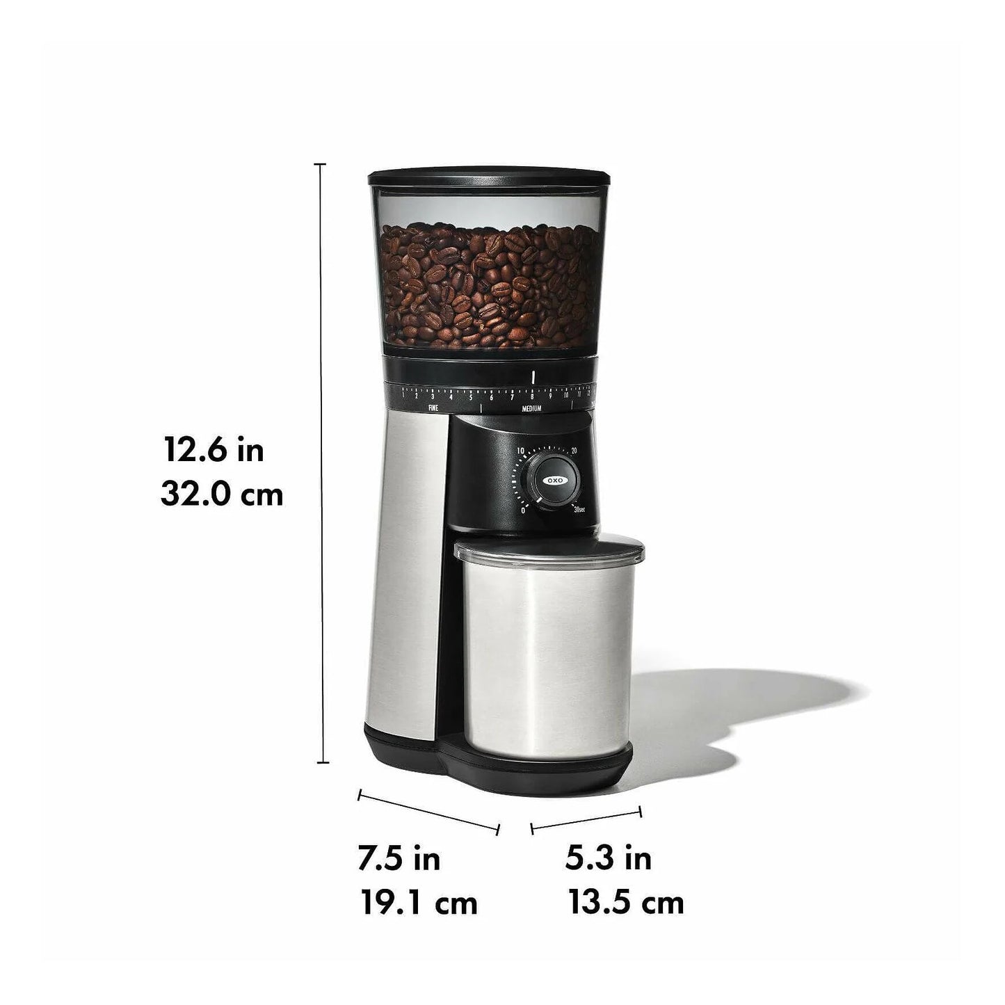 OXO Brew Time Based Conical Burr Coffee Grinder