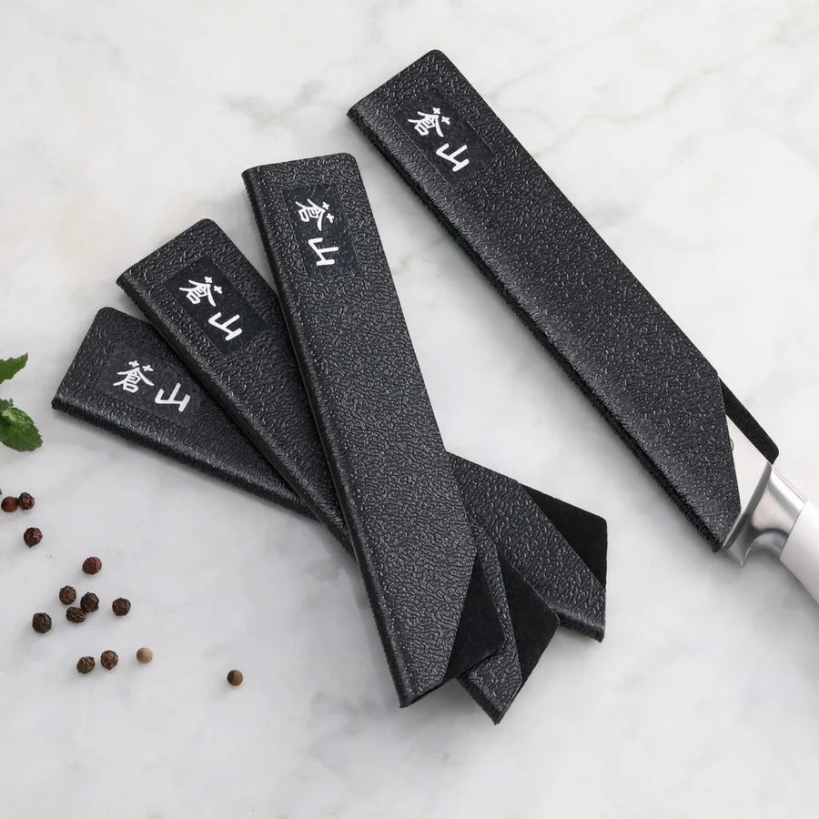 Cangshan 8-Piece Steak Knife Guard Set, Black