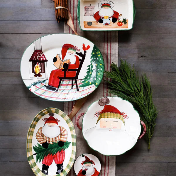 Vietri Old St. Nick Cocktail Plates