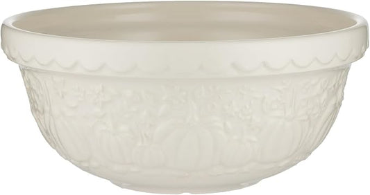 Mason Cash In The Pumpkin Patch S24 Cream Pumpkin Mixing Bowl, 9.75”