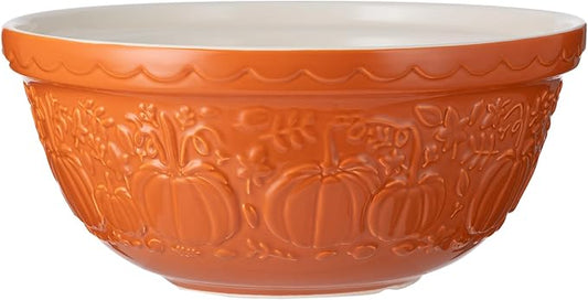 Mason Cash In The Pumpkin Patch S12 Persimmon Pumpkin Mixing Bowl, 11.75”