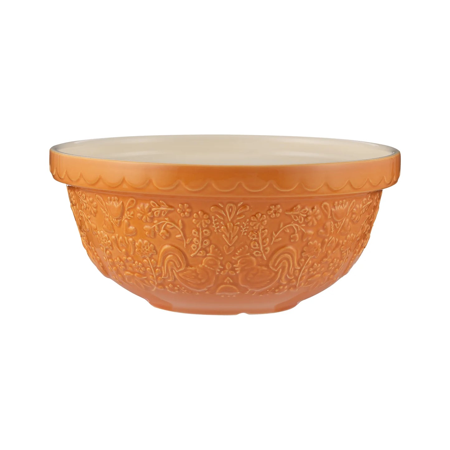 Mason Cash Home To Roost S24 Orange Mixing Bowl, 9.25”