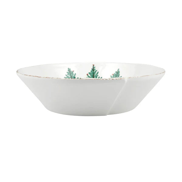 Vietri Melamine Lastra Holiday Large Shallow Serving Bowl